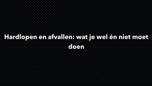 Hardlopen en afvallen: wat je wel én niet moet doen - VOLNUTRITION